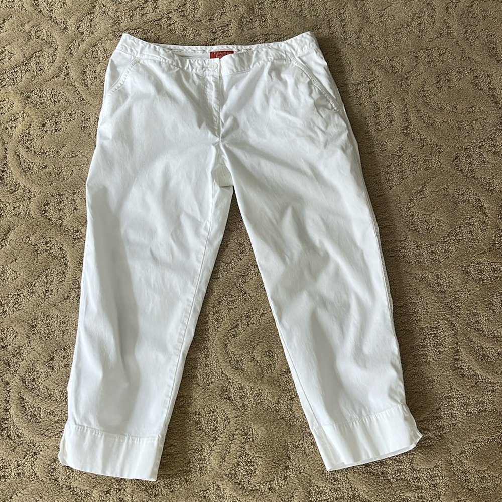 Tommy Bahama Ellery Fit White Capris Size 8